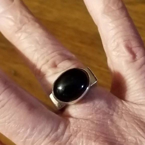 RARE Silpada Sterling Silver  & Black Onyx Ring - Picture 15 of 15